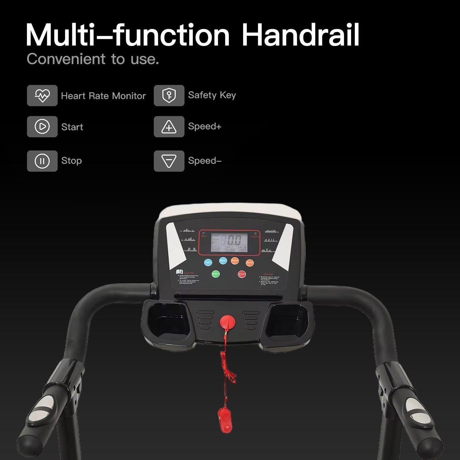 Gym Electric Treadmill Folding 9% Incline Running Machine with Home Motorized