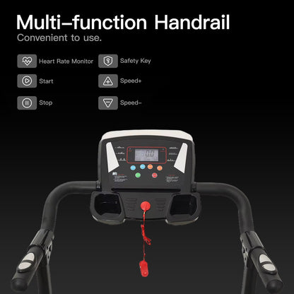 Gym Electric Treadmill Folding 9% Incline Running Machine with Home Motorized