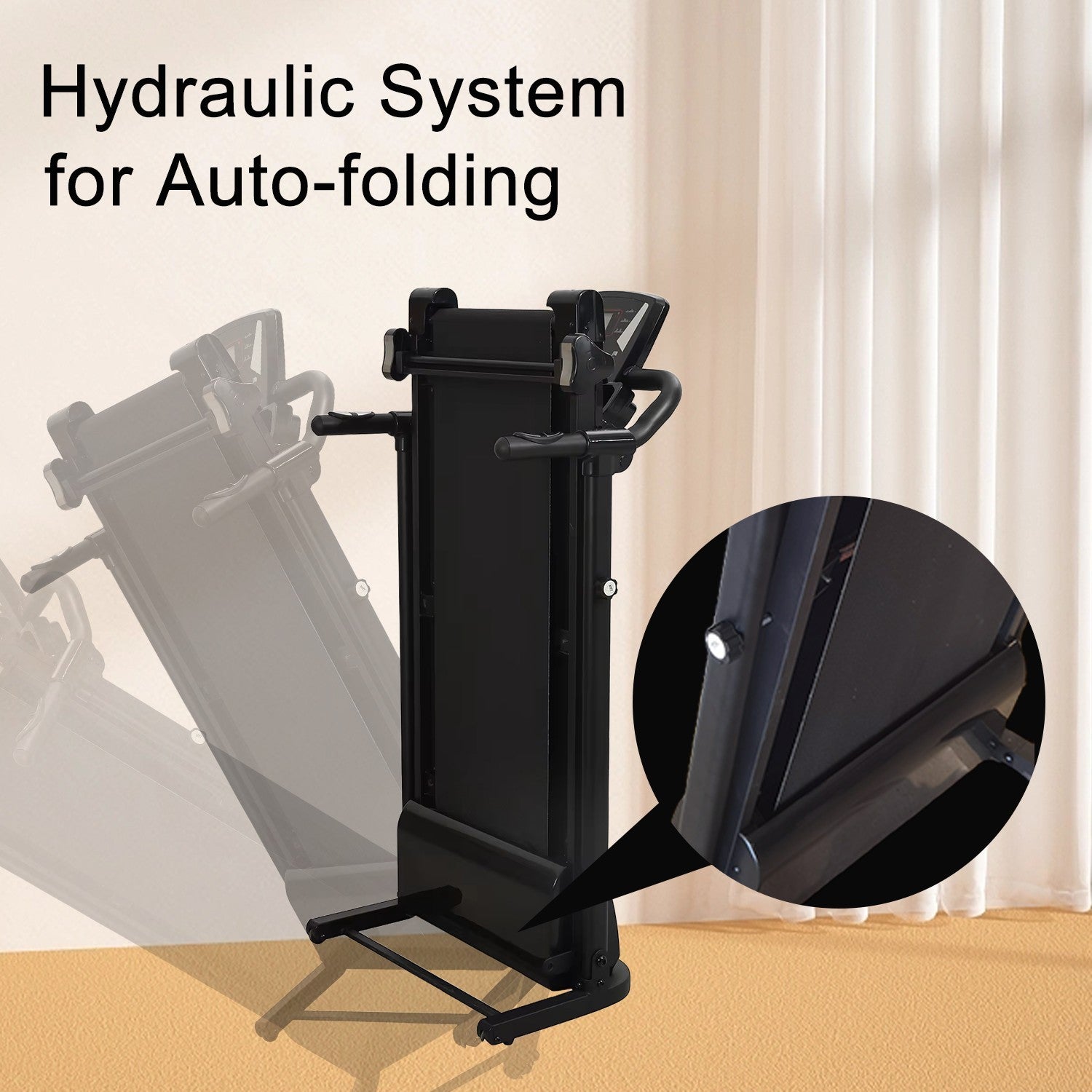 Gym Electric Treadmill Folding 9% Incline Running Machine with Home Motorized