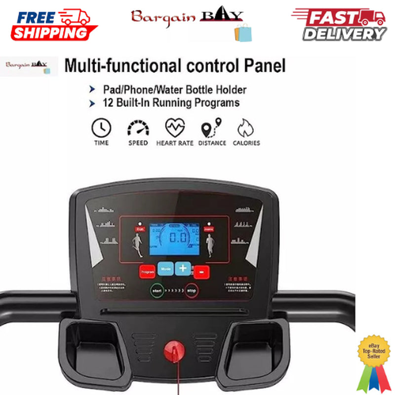 Gym Electric Treadmill Folding 9% Incline Running Machine with Home Motorized