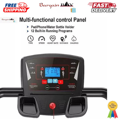 Gym Electric Treadmill Folding 9% Incline Running Machine with Home Motorized