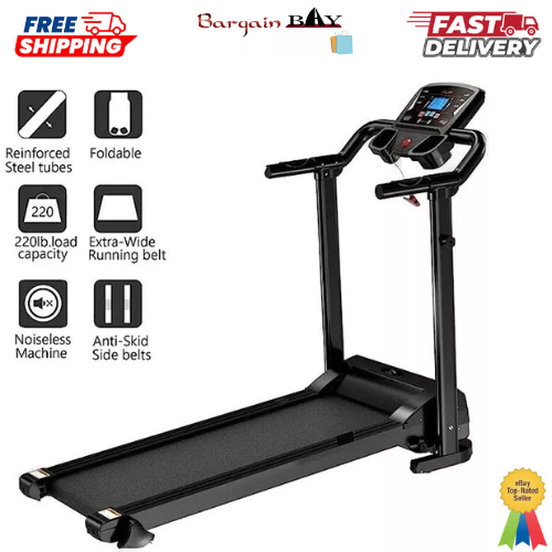 Gym Electric Treadmill Folding 9% Incline Running Machine with Home Motorized